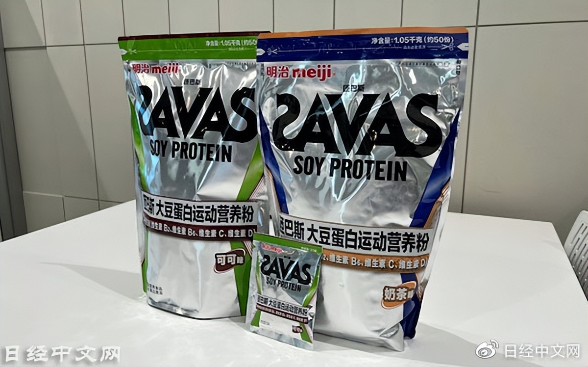 明治在中国市场推出大豆蛋*粉白**
