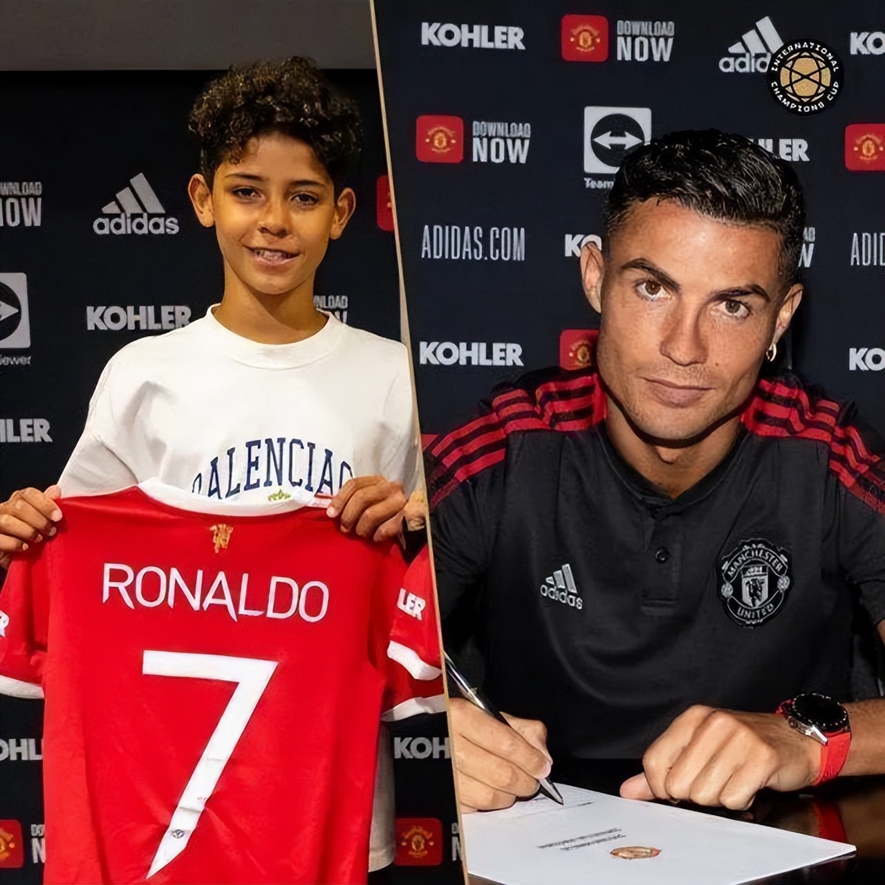 c罗的大儿子足球天赋,c罗女友乔治娜抵达卡塔尔