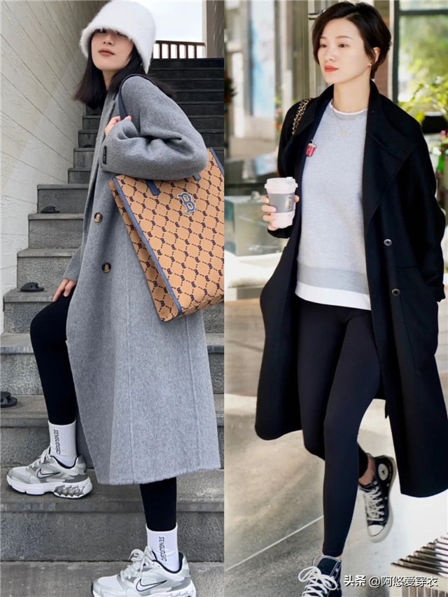 显瘦又保暖的鲨鱼裤穿上也太美了,小个子冬季显瘦鲨鱼裤穿搭