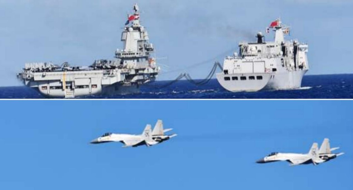 山东舰编队首次远海训练,山东舰出海远航训练