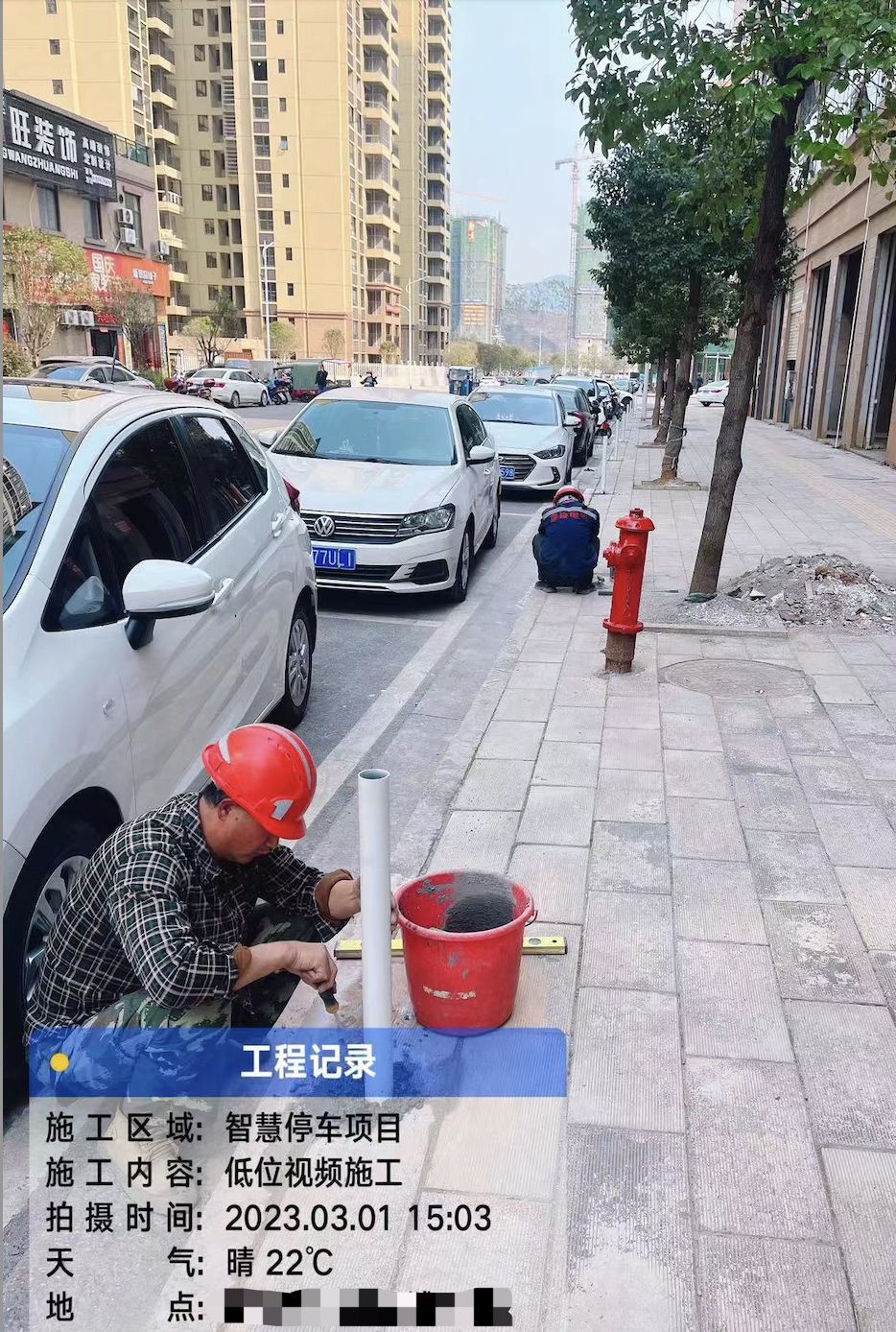 一种无线低位视频桩施工安装方法