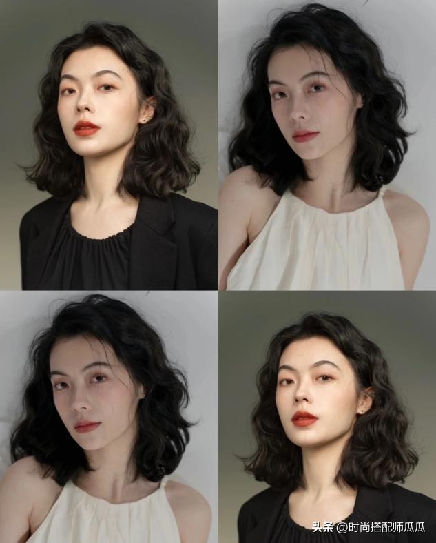 适合发量少减龄的烫发,别再留中间长两边短的发型