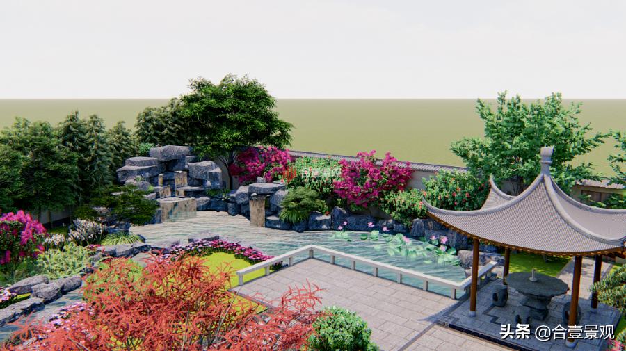 庭院设计带亭子,庭院设计木亭子