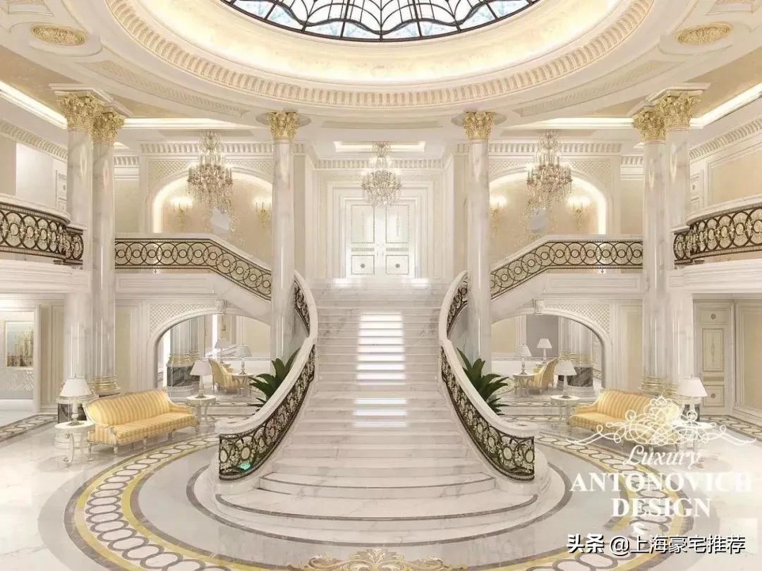 超奢法式顶级庄园别墅外观图,最新豪华欧式大气庄园别墅