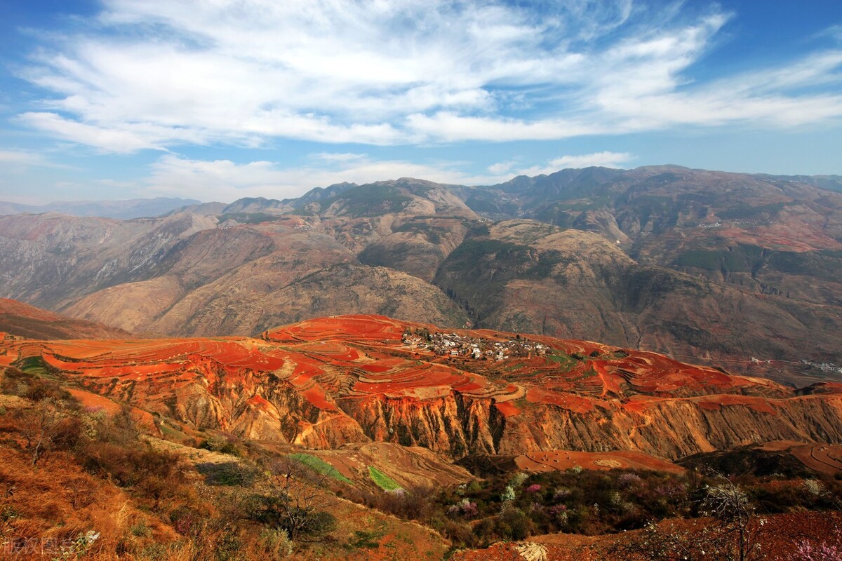 东川风景调色板,云南东川红土地上帝打翻了调色盘
