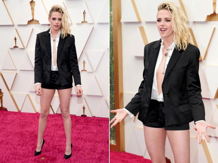 奥斯卡造型太浮夸!有人戴400万钻石手镯,有人胸口仅一条布带