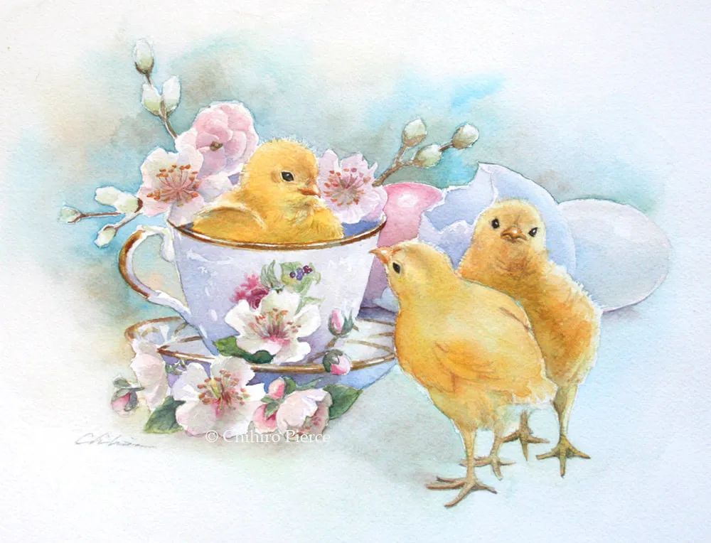 日本美少女工笔画家,日系女画家作品