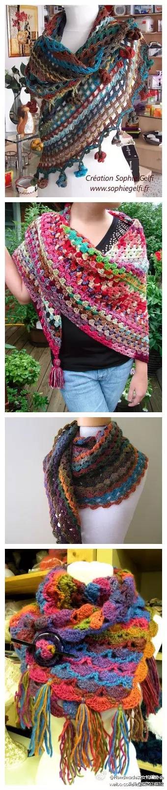 温暖的围巾,慵懒风的围巾披肩