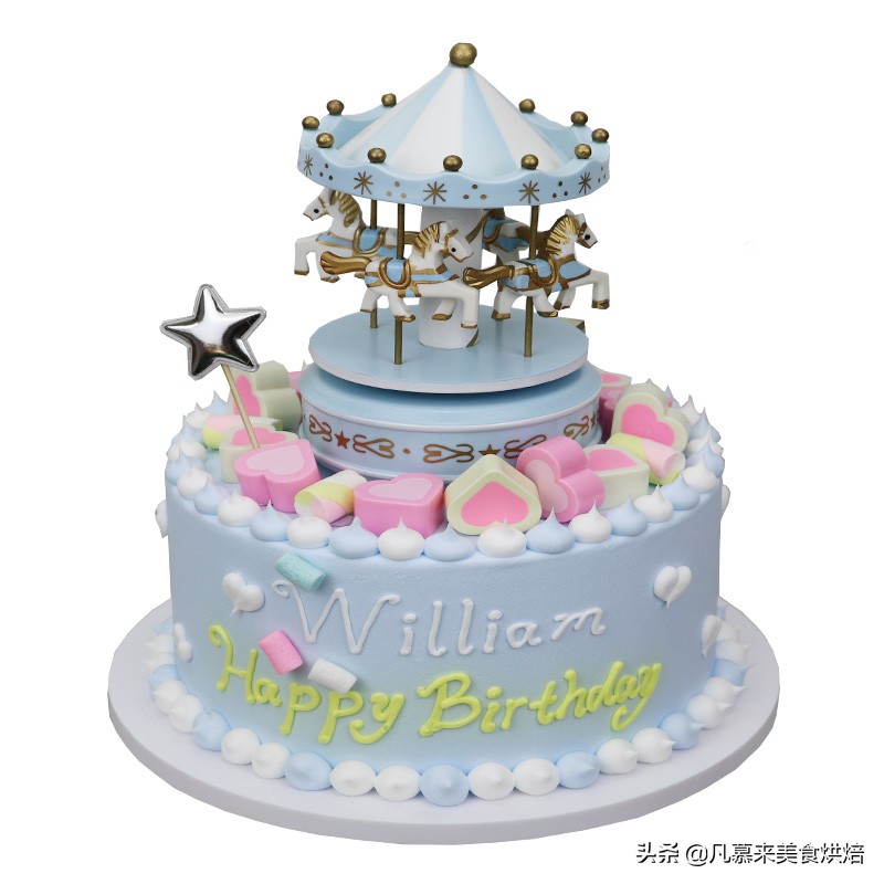 六一儿童节透明蛋糕盒子,六一儿童节蛋糕礼物