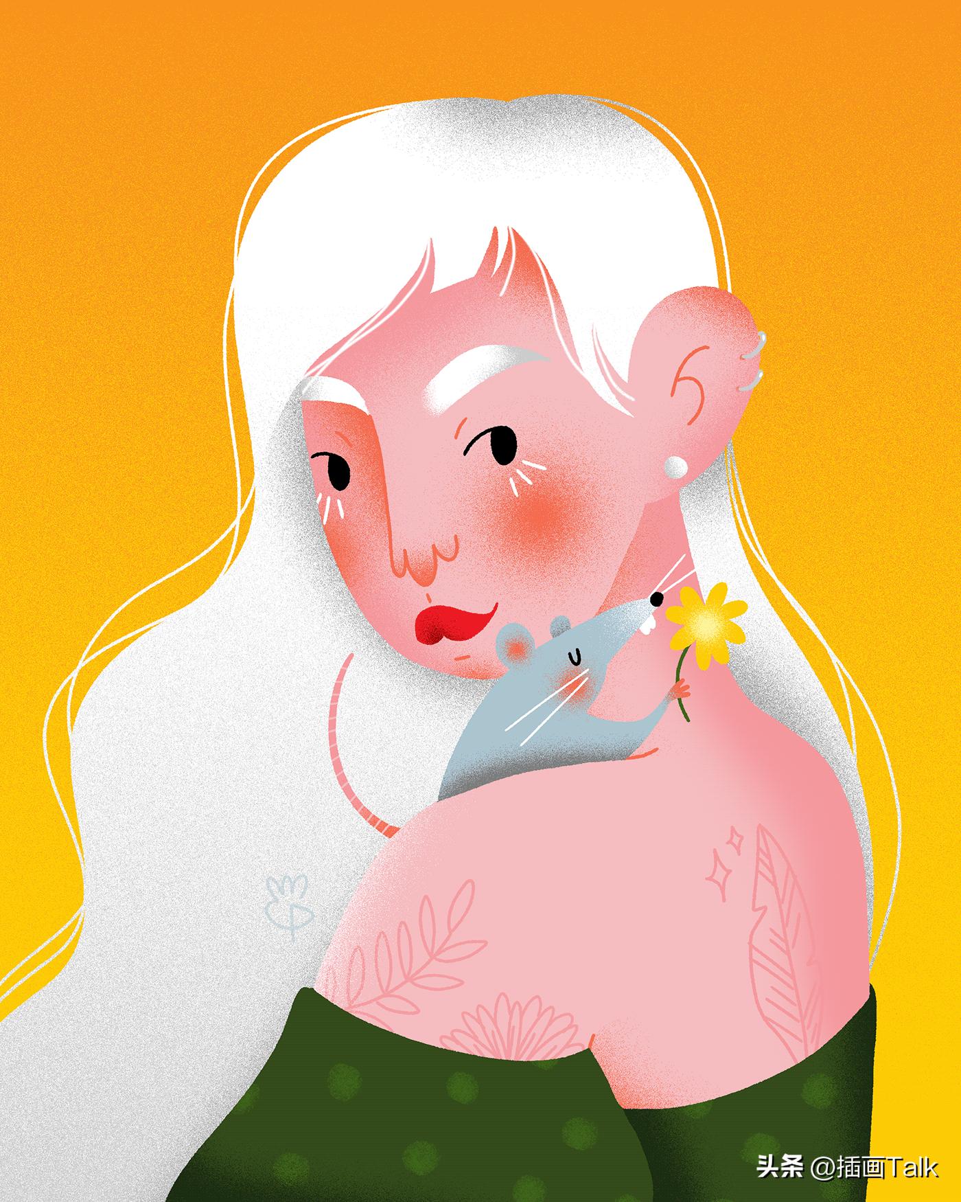 巴西插画大师手绘稿,巴西插画师gabriel图