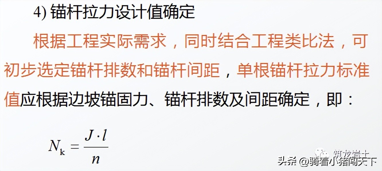 边坡锚固力计算公式,边坡锚固结构图讲解