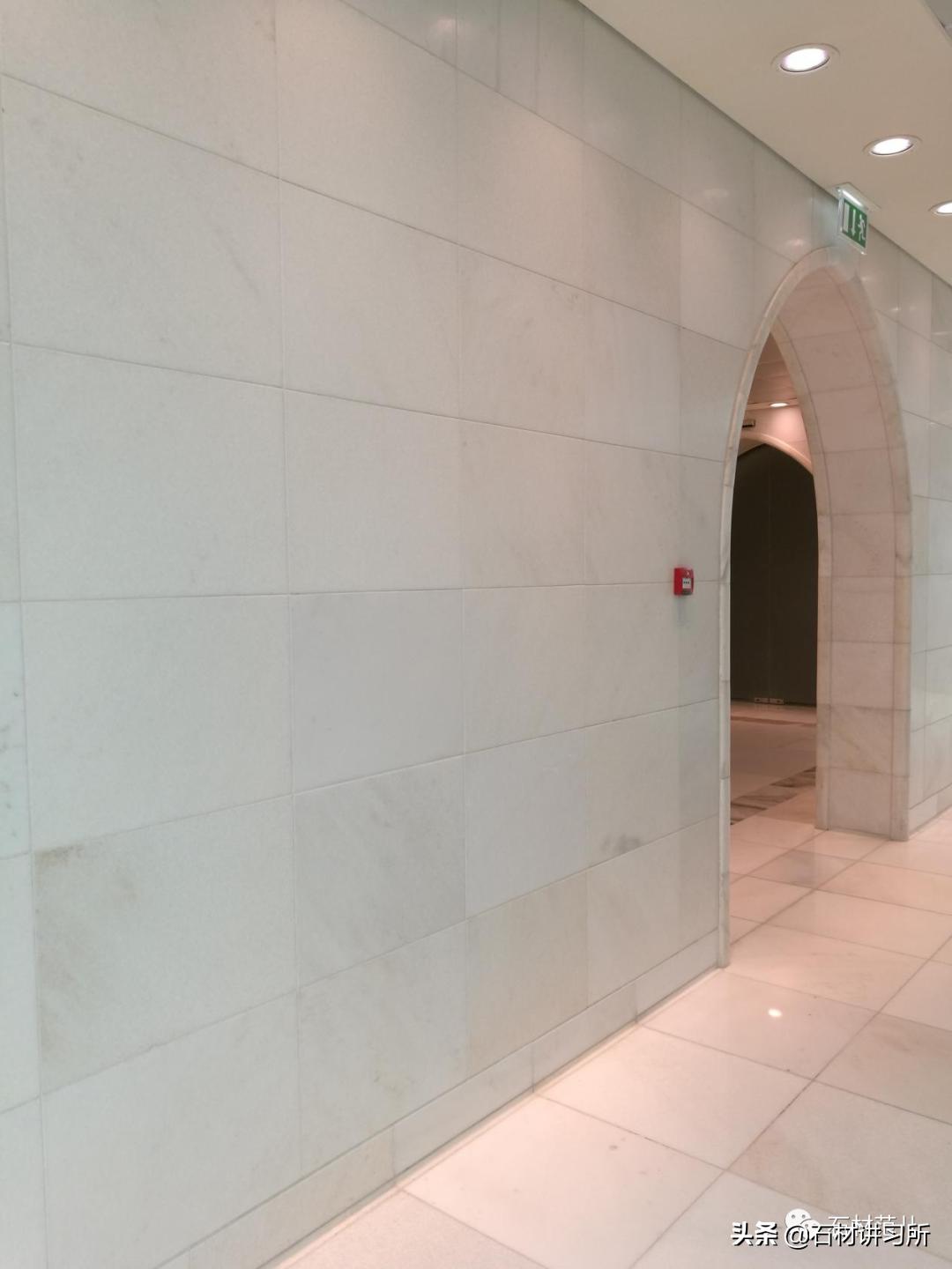 水晶白大理石效果,天然透光超薄石材