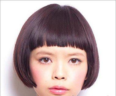 沙宣头发型图片短发小女孩,短发沙宣头烫发发型图片