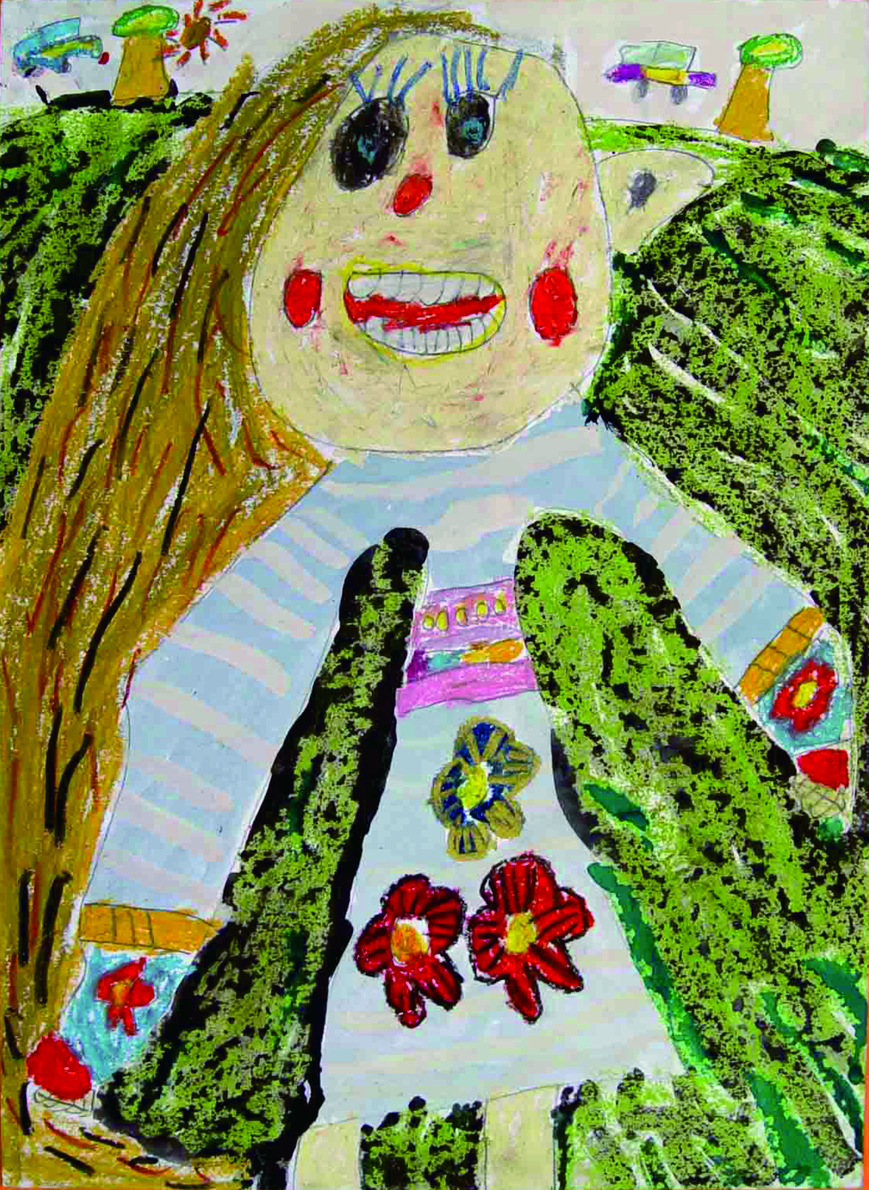 优质儿童画作品欣赏,童心绘世界阳光下成长主题绘画