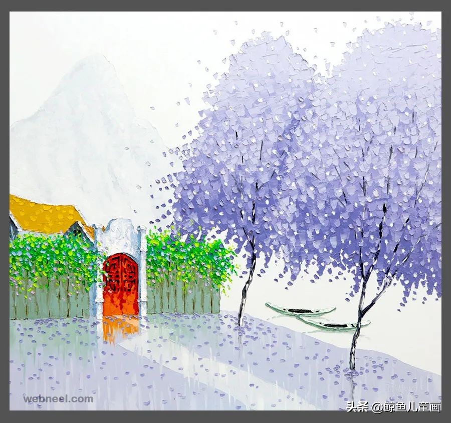 色彩丰富的绘画作品中国风,色彩鲜艳视觉冲击力强的绘画作品