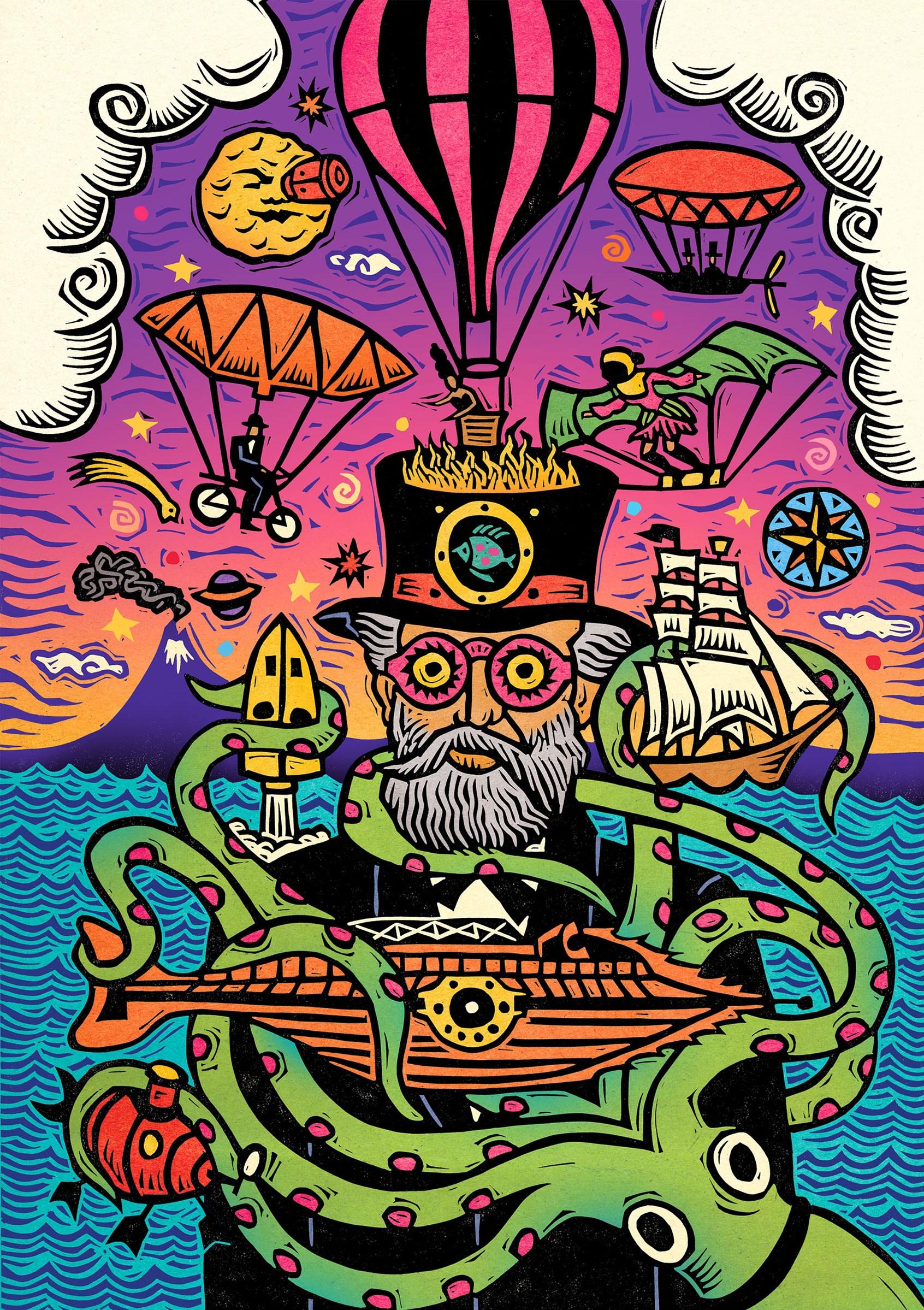 鍒涙剰鎻掔敾璁捐澶╅┈琛岀┖,瀵屾湁鍒涙剰鎯宠薄鍔涚殑鎻掔敾璁捐