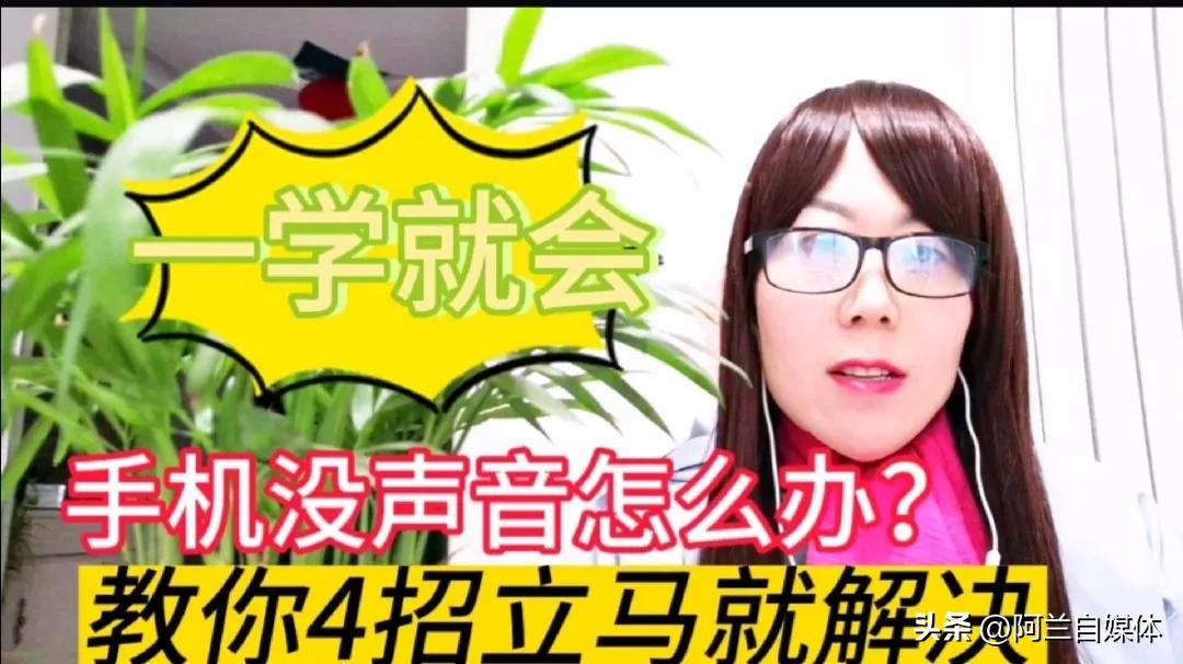 手机没有声音怎么办一招解决,手机没声音怎么解决教程