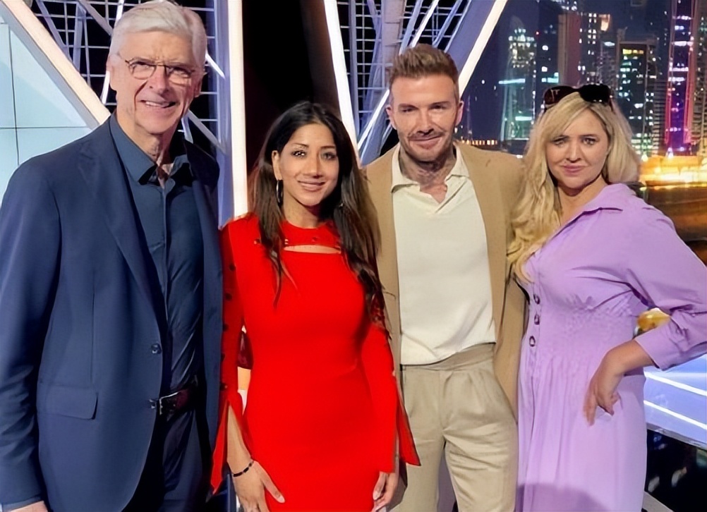 比尔盖茨和贝克汉姆,贝克汉姆和盖茨合影