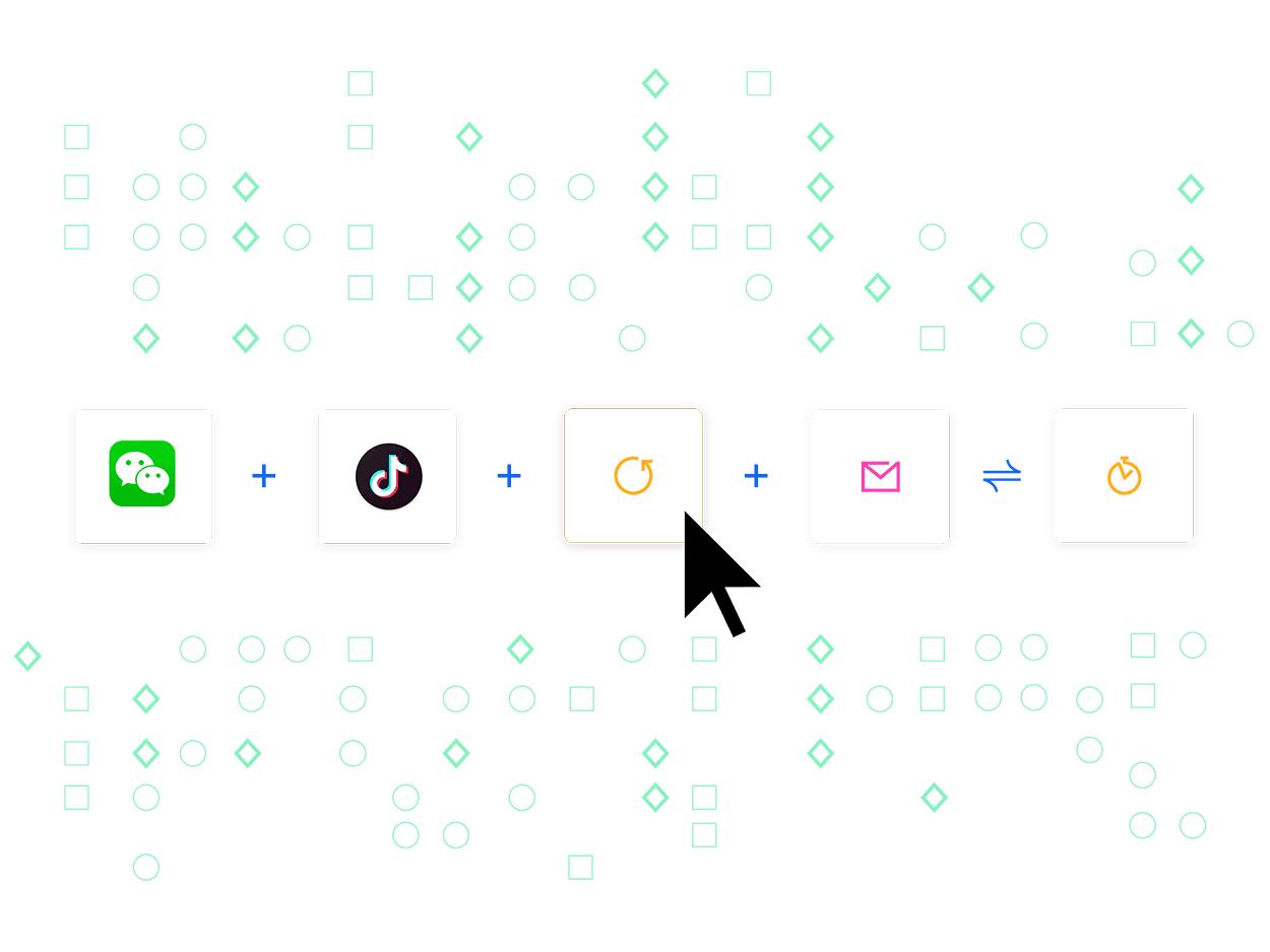 极简云接入抖音,集简云搭建可视化平台