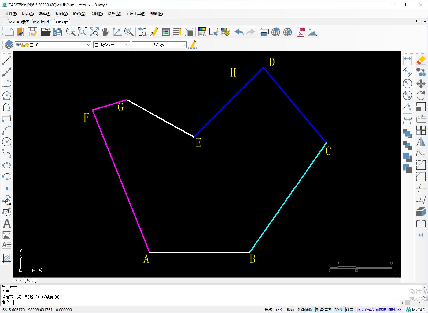 cad画带角度的直线命令,cad把直线变成曲线命令
