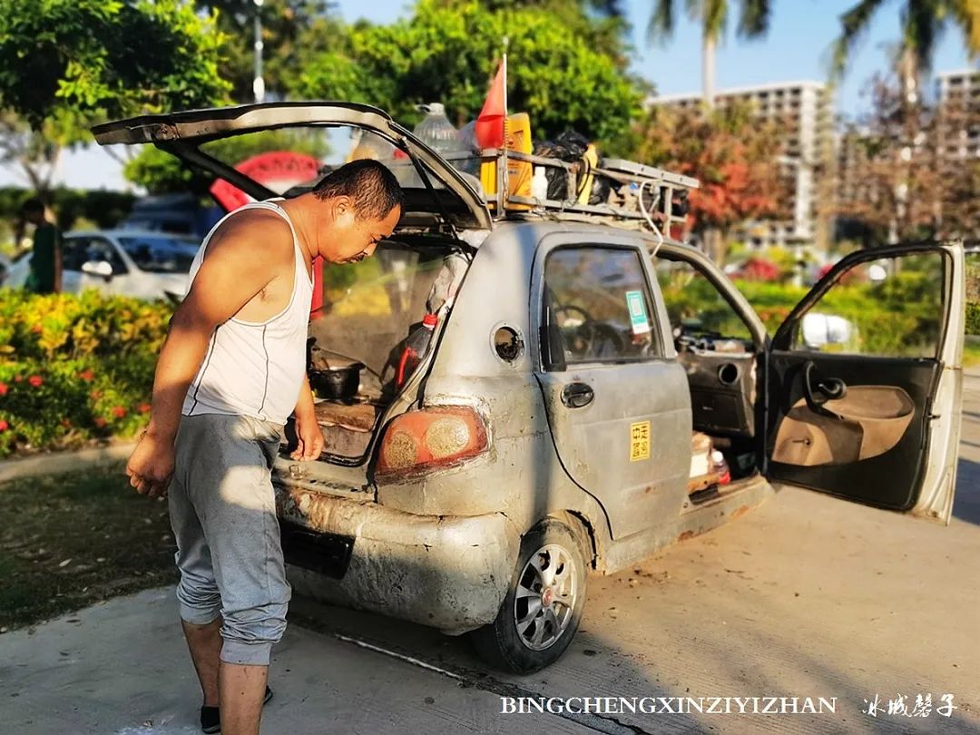 海南九所房车露营基地,三轮车自驾游穷游海南