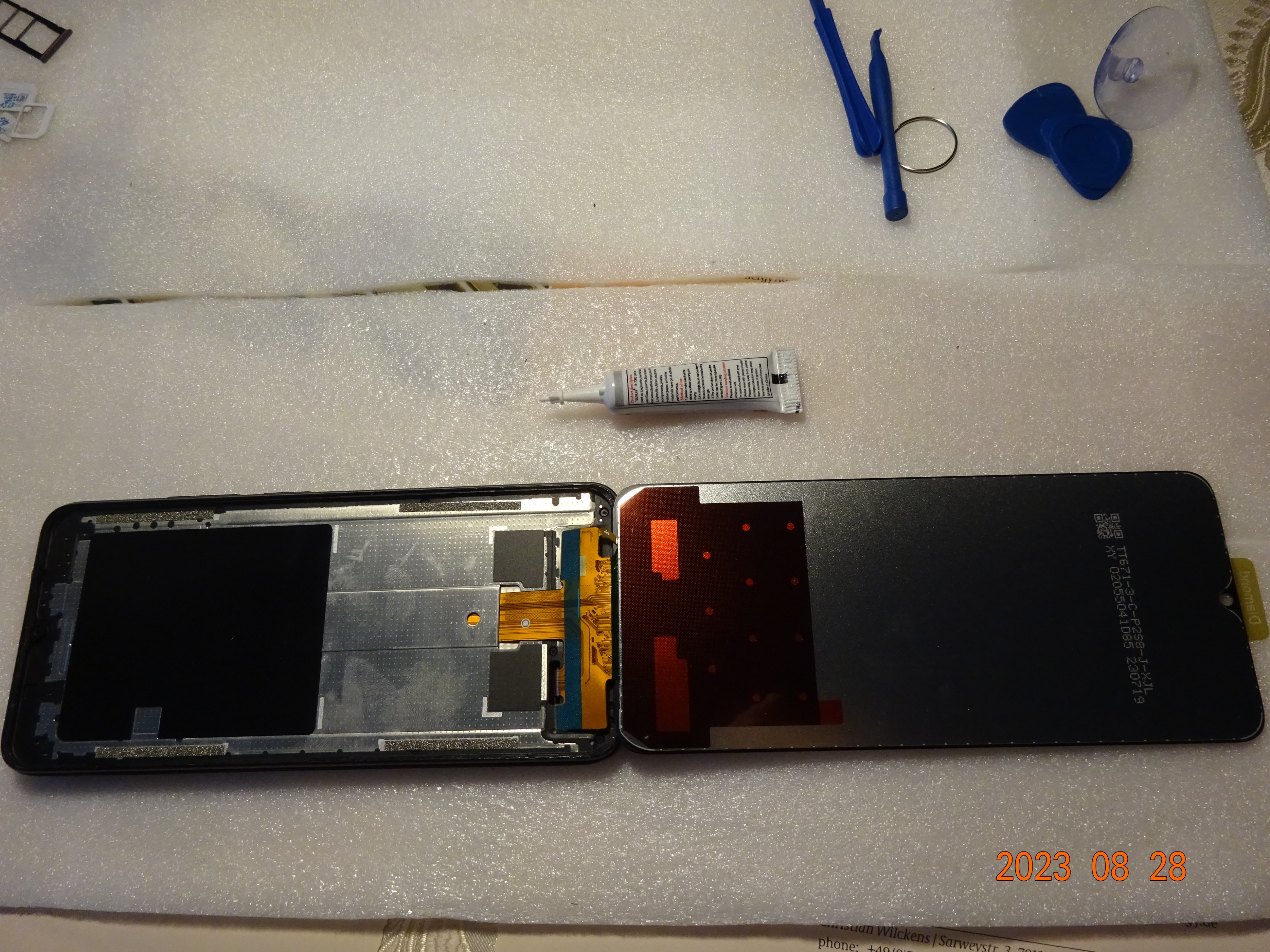 红米12c原装屏幕总成带框,红米12c换屏幕总成教程