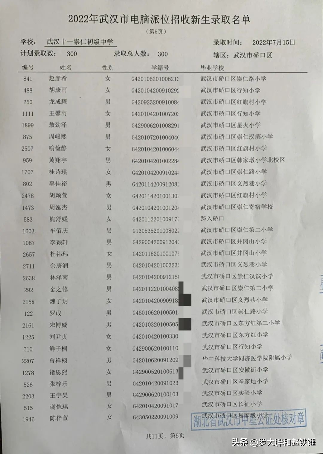 2020年武汉市小升初电脑派位,武汉市江汉区小升初电脑派位结果