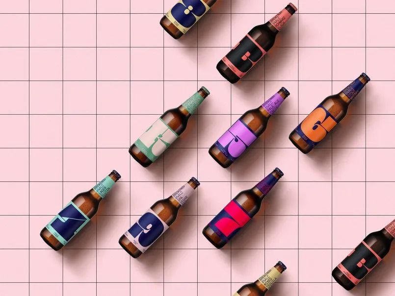 简约化酒包装设计图片,这些酒包装设计太上头了