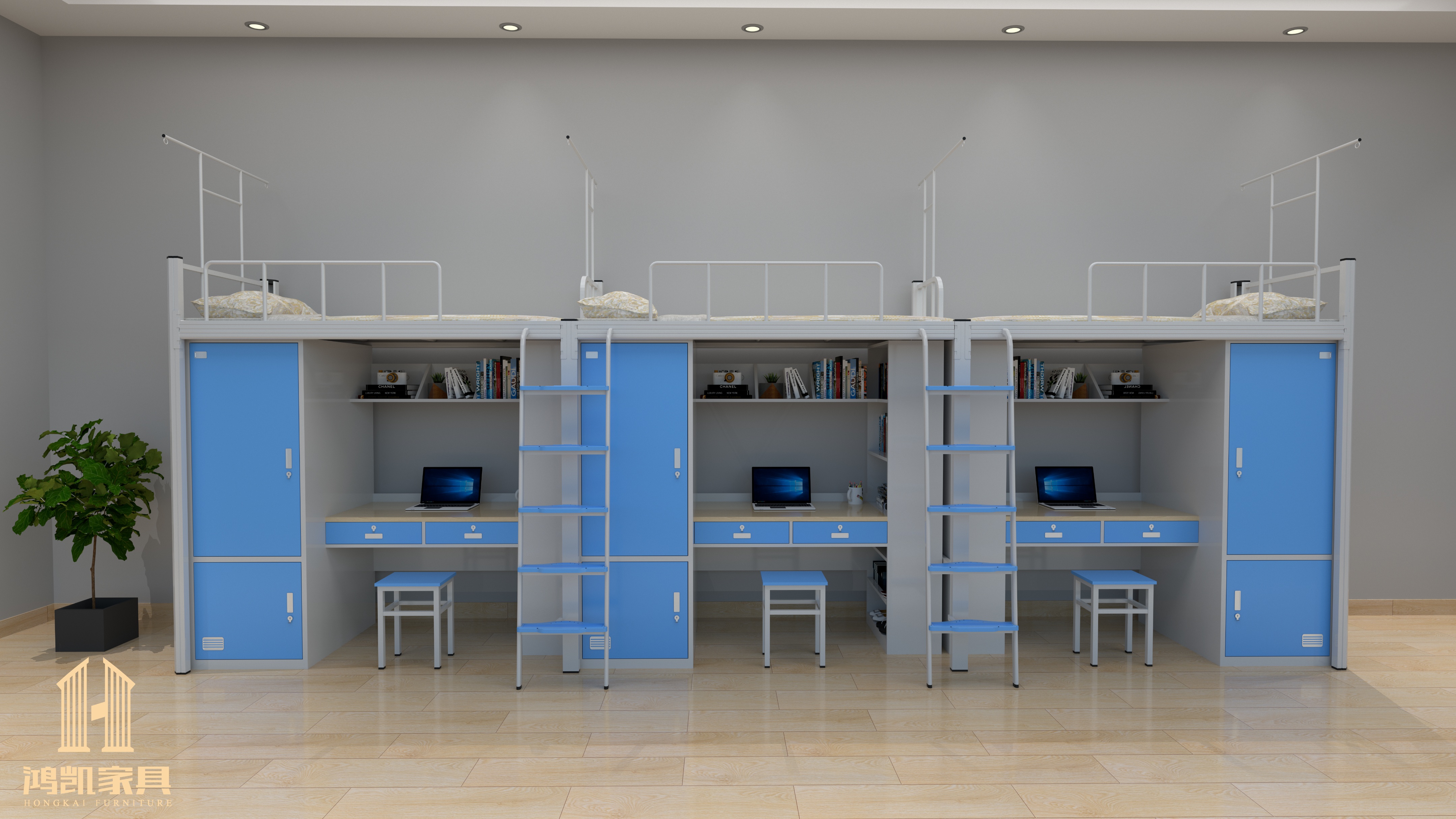 鸿凯家具新款卡扣公寓床