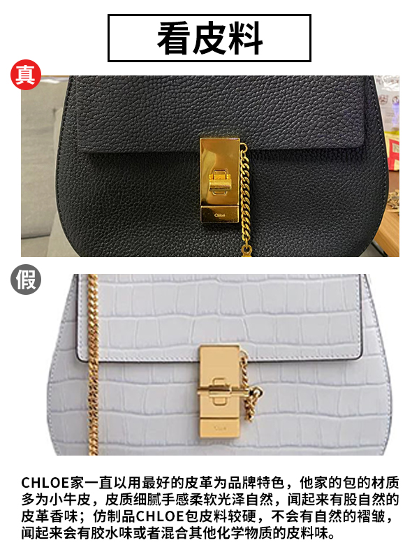 chloe蔻依包辨认真假,蔻依小猪包鉴别