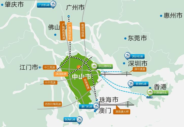 中山二线城市城建,中山市城事