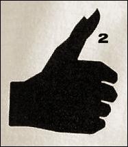 出门在外一定要注意防范,禁止出门手势