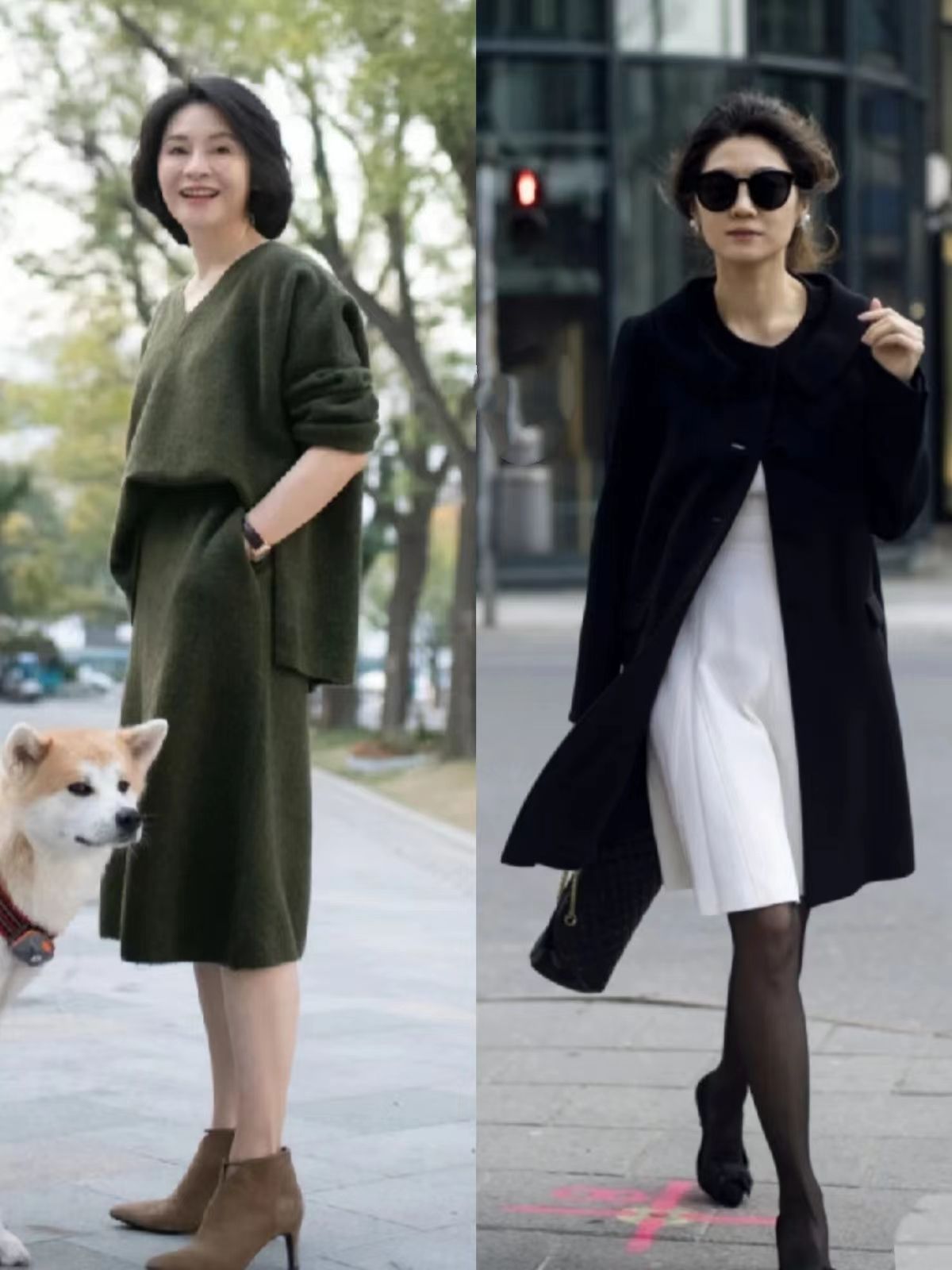 可以遮小腿的冬季穿搭,黑丝小腿袜配纯黑丝穿搭