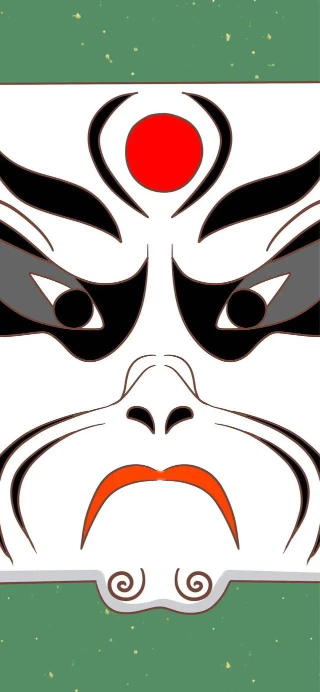 主题壁纸京剧脸谱,国潮京剧脸谱卡通壁纸
