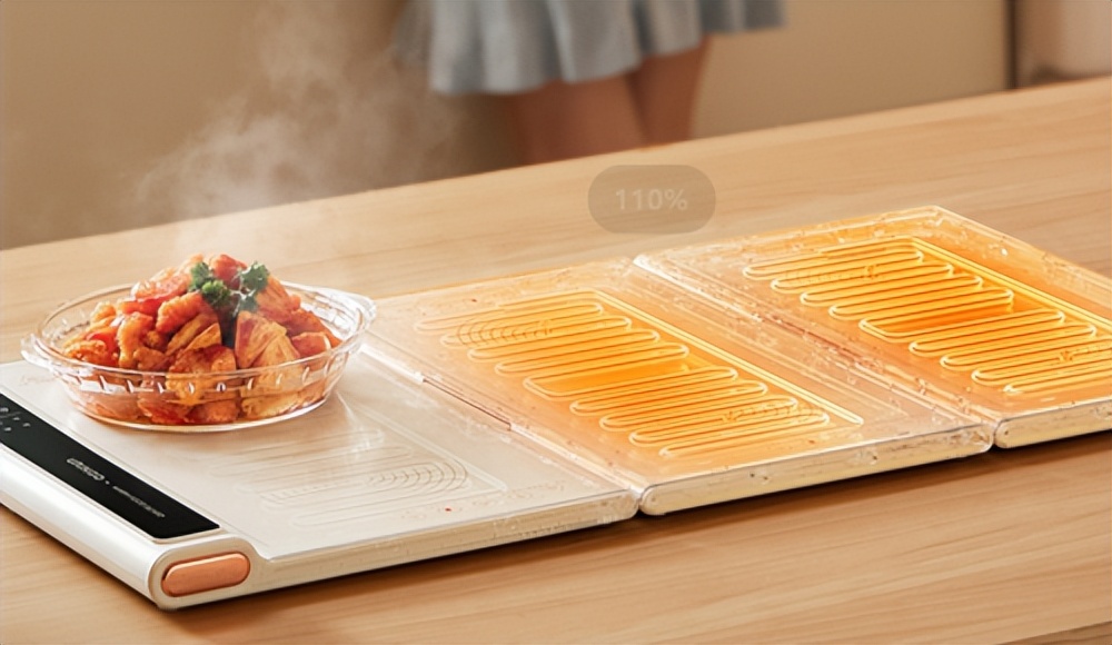 60秒速热的暖菜板子你见过吗？每天的饭菜都是热乎的！收纳还简单