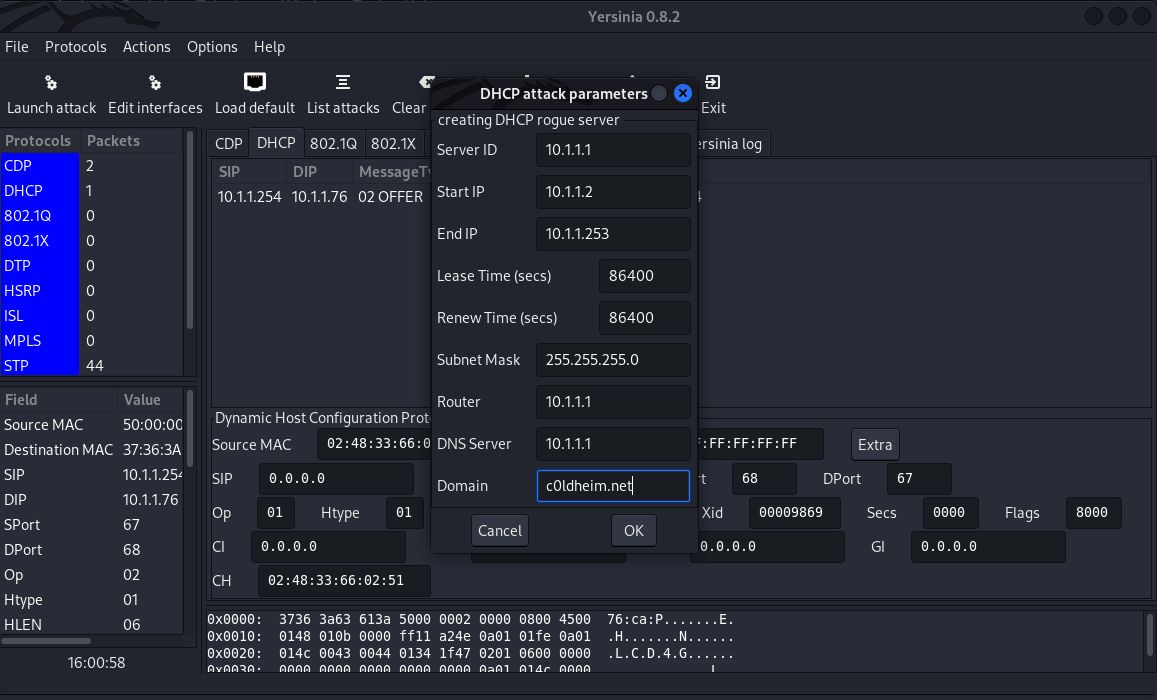 禁用dhcp服务器,dhcp服务器攻击