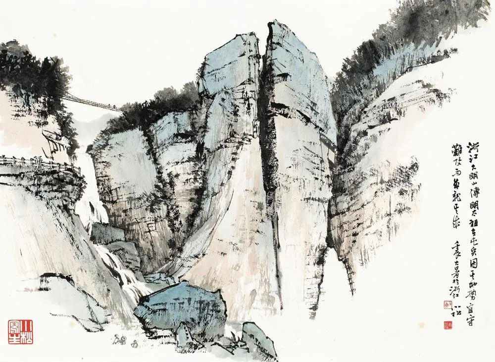 苏小松山水画欣赏,苏小松画家特点