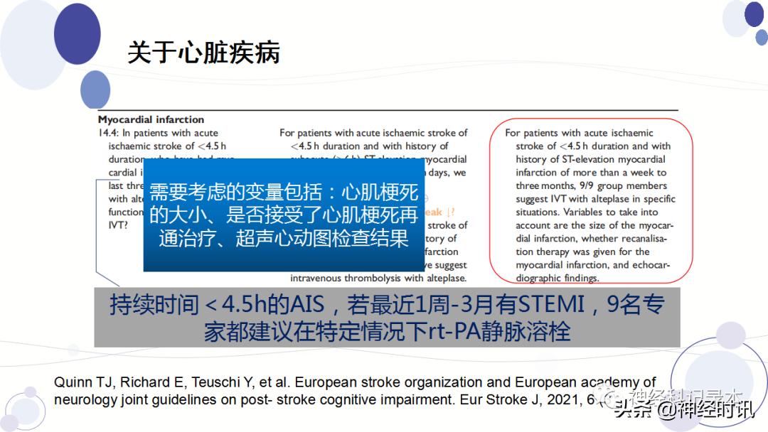 关于急性缺血性卒中静脉溶栓决策的若干问题
