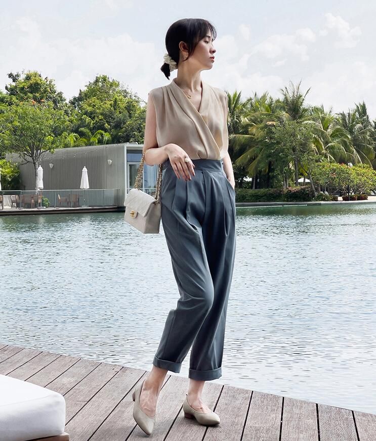 刘雯穿红裤子的搭配,刘雯穿什么样的裤子好看