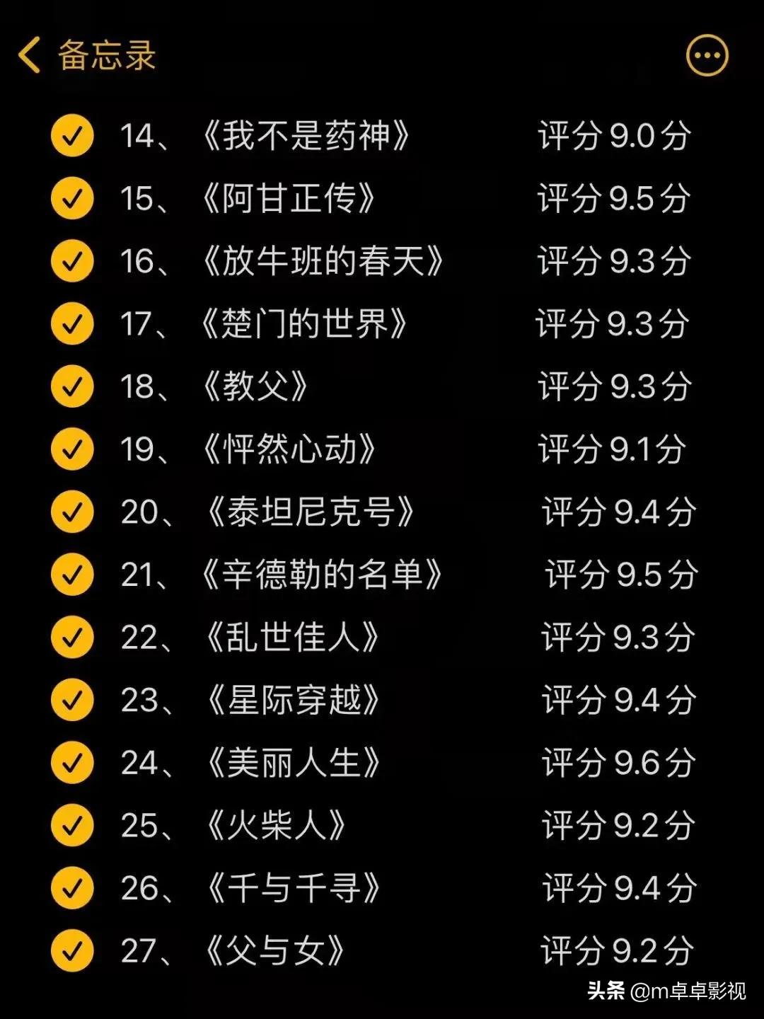 值得推荐的高分好看电影,每天给大家推荐好看的电影