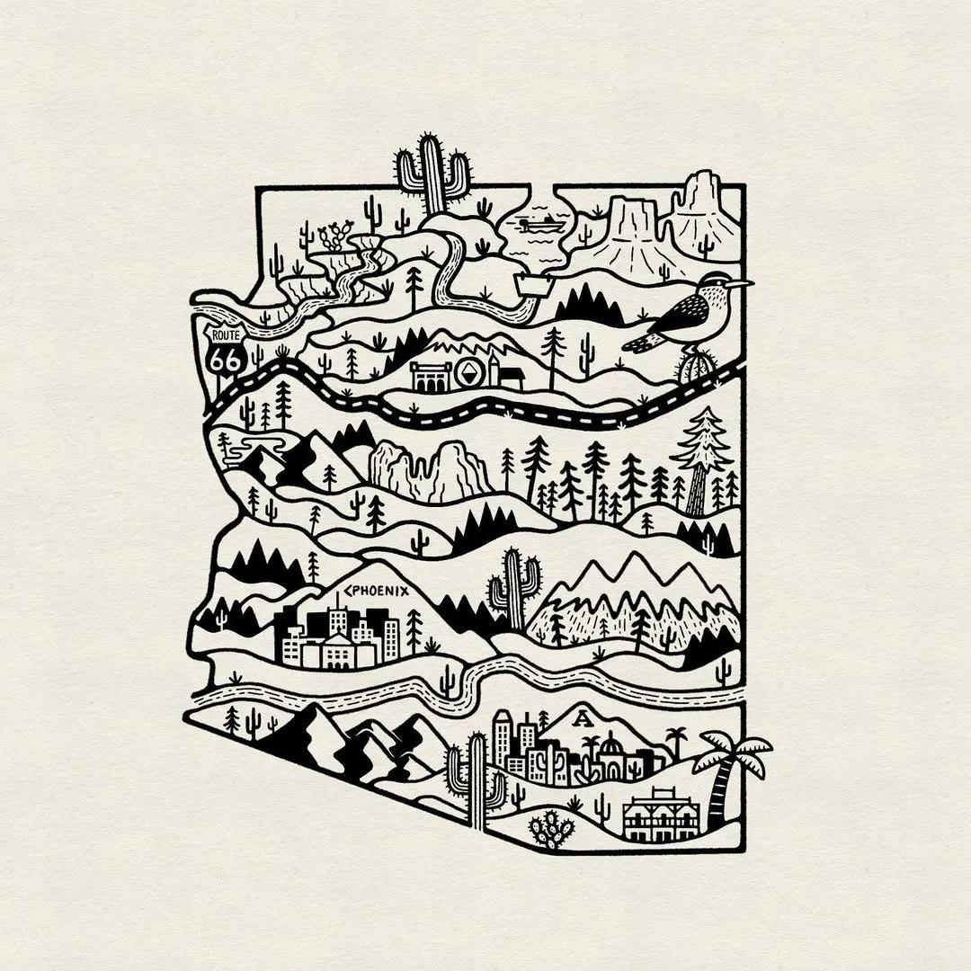 三分钟儿童春天风景简笔画马克笔,海边椰树风景简笔画图片大全