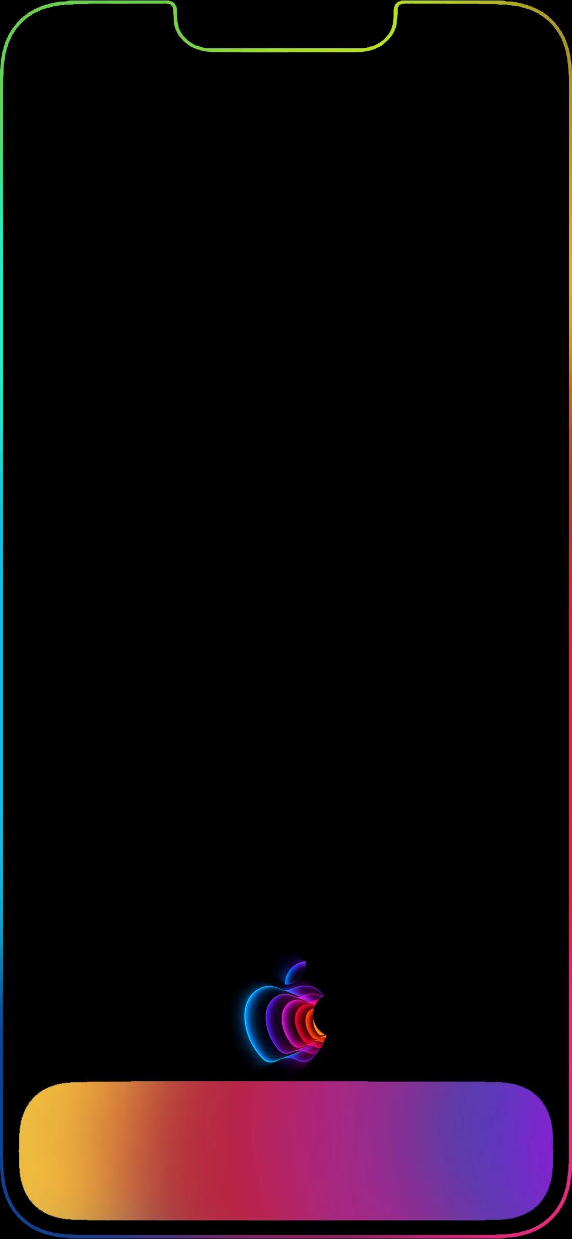 彩色拼接手机壁纸,6sp彩色边框手机壁纸