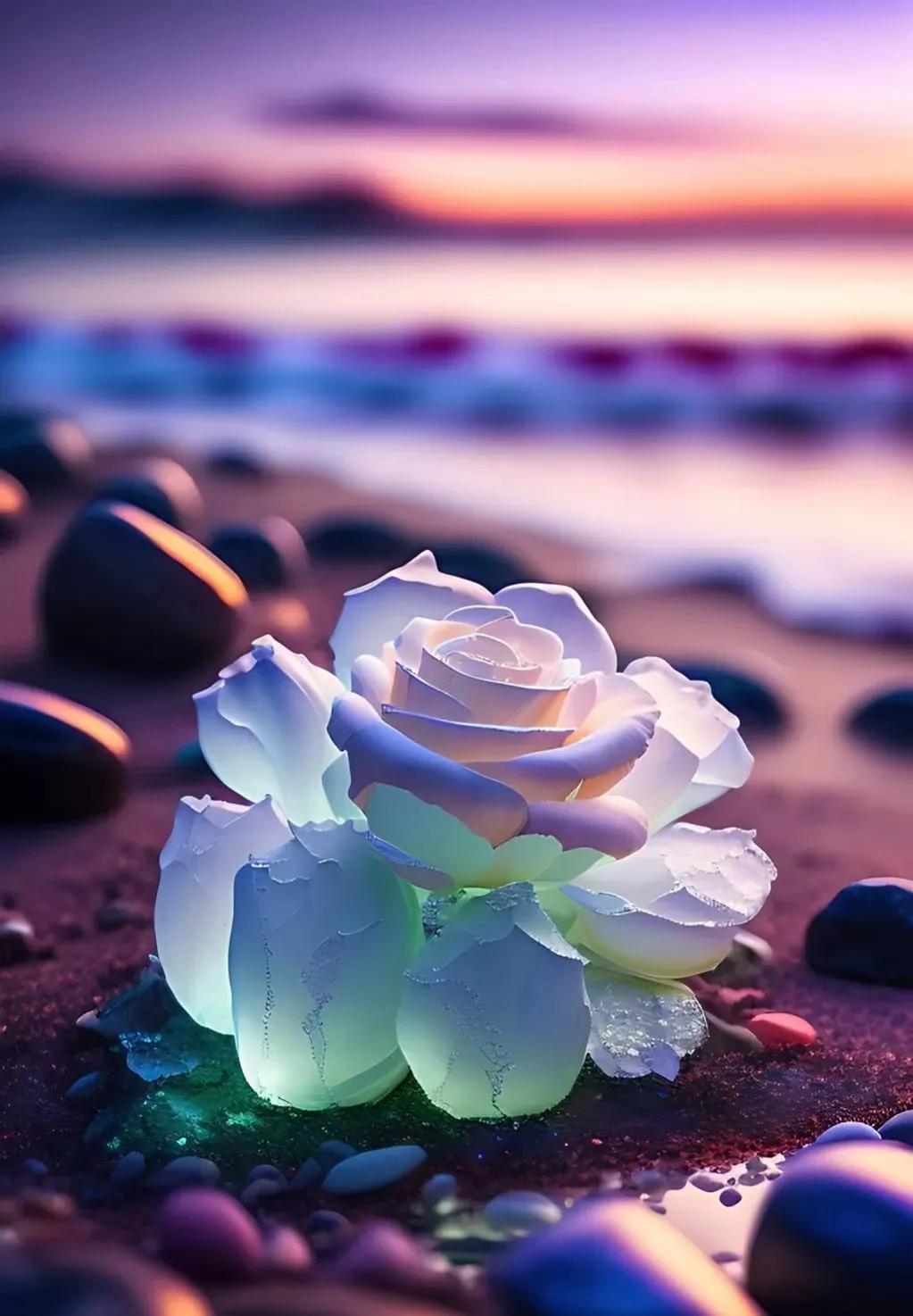 水晶玫瑰花之恋,水晶之恋花朵