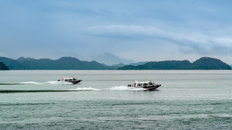 烟雨千岛湖美景,千岛湖烟雨朦胧美如画