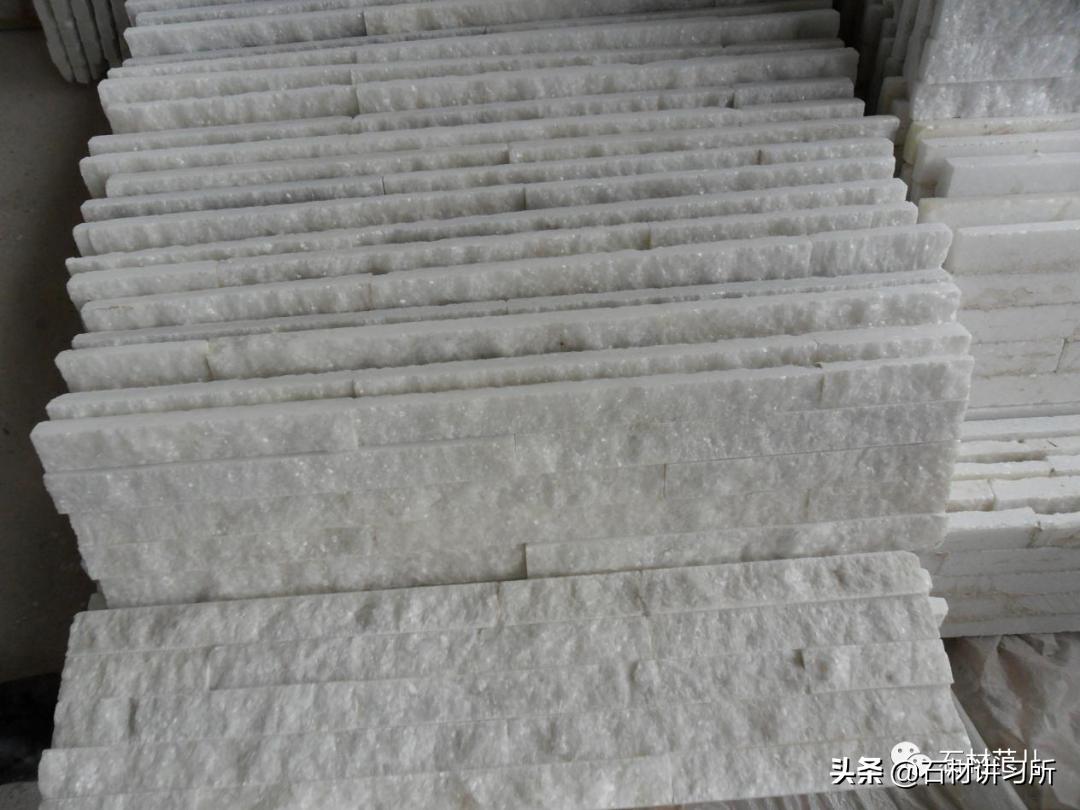 水晶白大理石效果,天然透光超薄石材