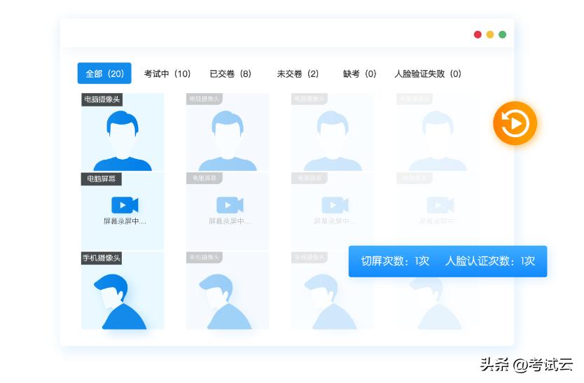 实时监考模式进行网络考试,线上考试一部手机如何监考