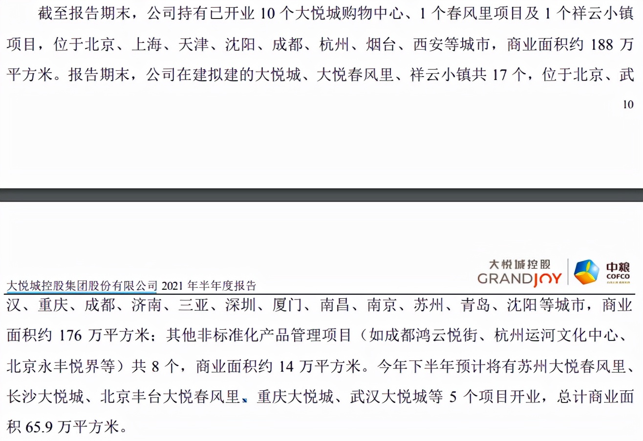 中粮大悦城负债率,大悦城负债率