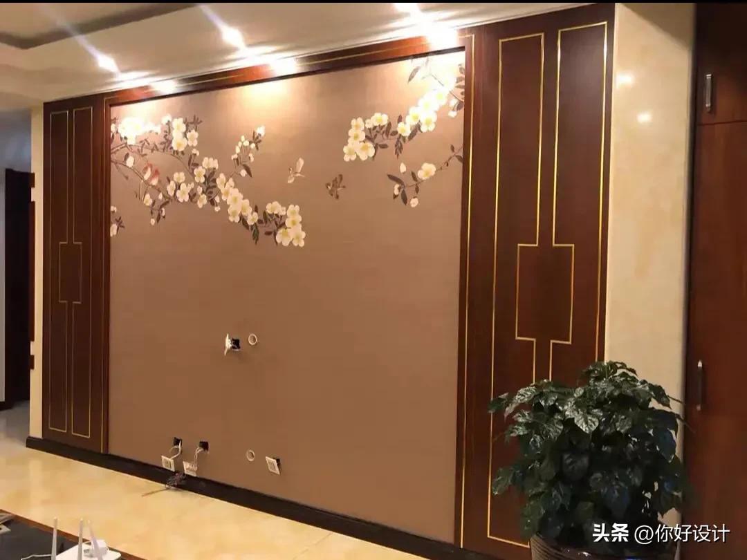 二十多款新中式现代背景墙,二十款木格栅电视背景墙分享