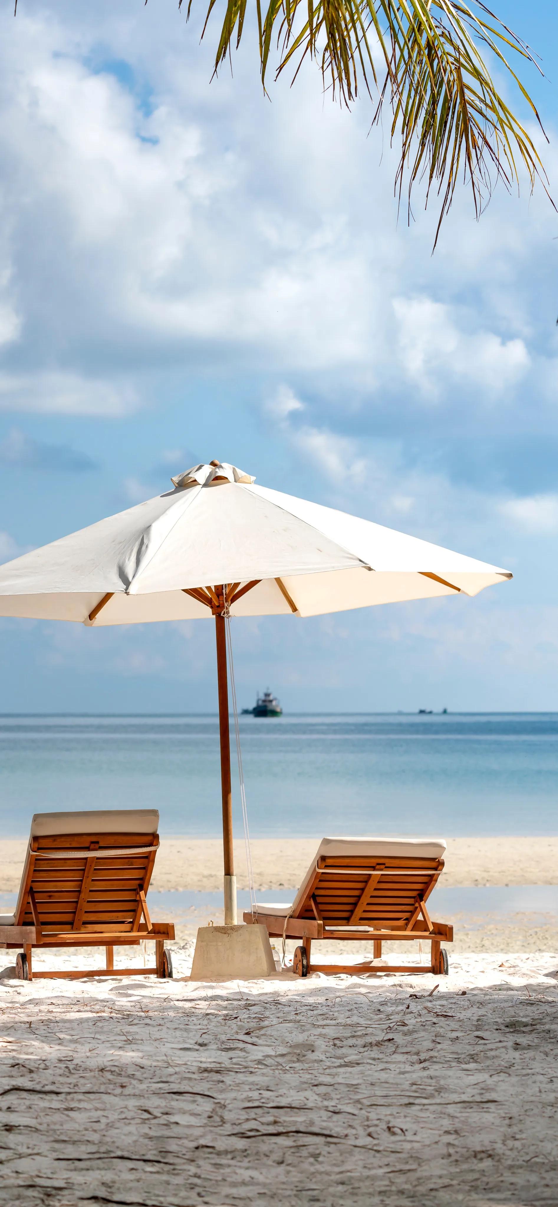 海洋岛屿壁纸高清全屏,海浪沙滩壁纸全屏高清