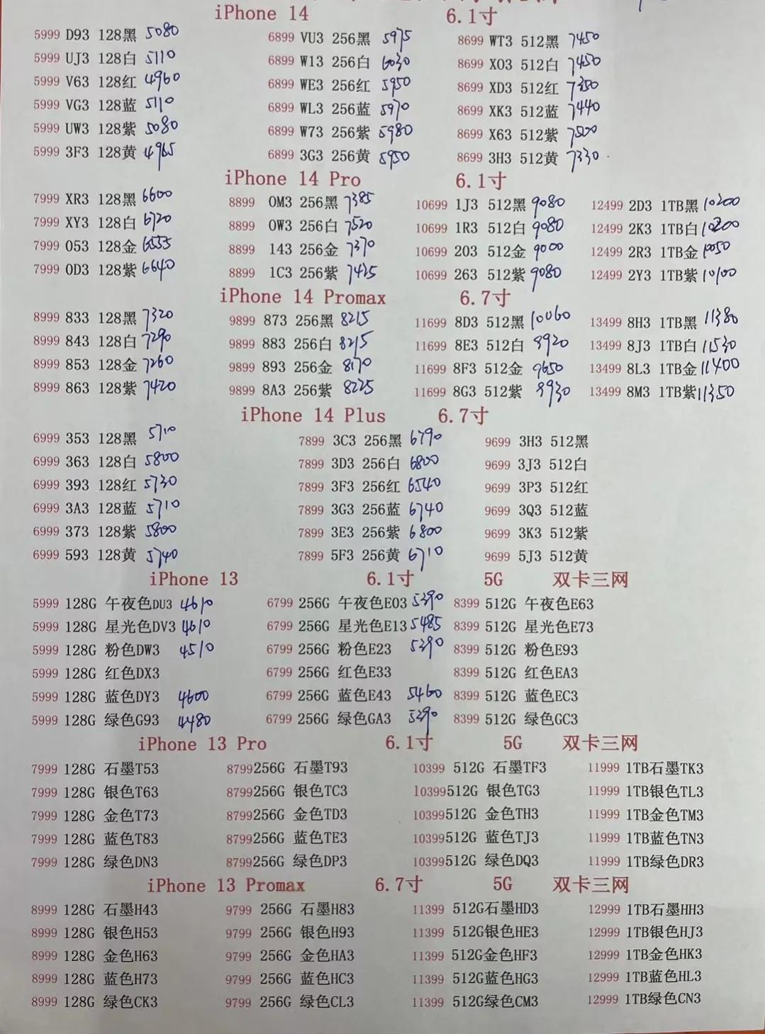 9月4日华强北手机报价,华强北7月27日手机报价表